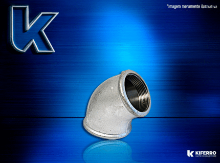 Cotovelo Galvanizado 45° F/F