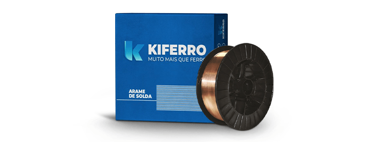 Imagem de representação de um rolo de arame de solda da Kiferro.