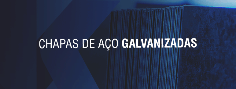 Imagem de representação de chapas de aço galvanizadas