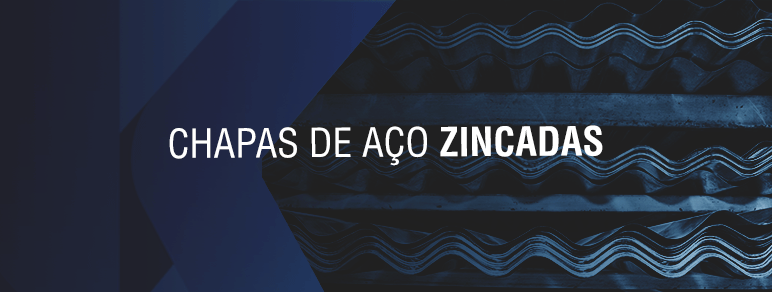 Imagem de representação de chapas de aço zincadas