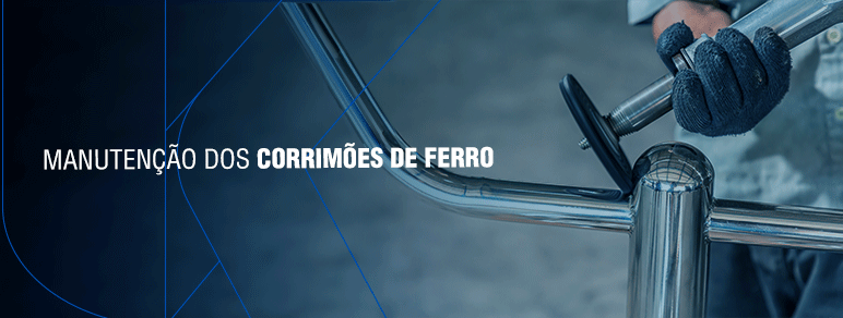 Imagem ilustrando manutenção dos corrimões de ferro