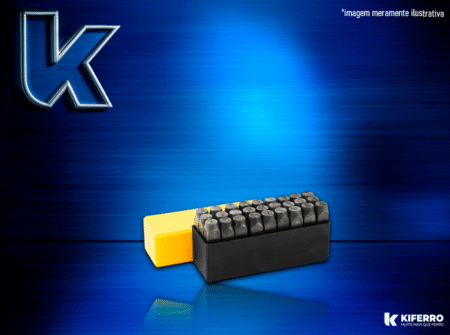 Alfabeto de Aço para Gravação