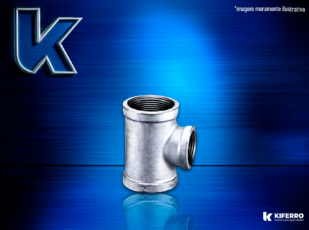 Tee Redução BSP Galvanizado