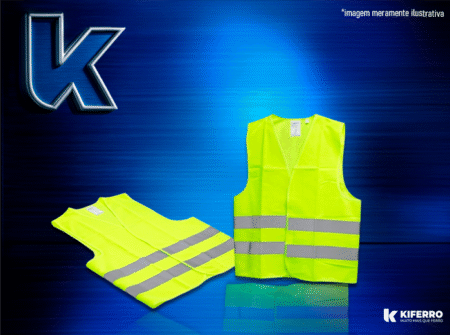 Colete Refletivo Jaqueta Amarelo Tam. Xg