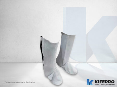 Perneira Raspa de Couro com Velcro