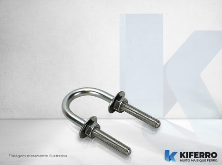 Abraçadeira Tipo U Vergalhão com Po e Ap