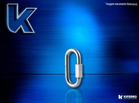 Mosquetão Reto c/ Rosca 3/8″