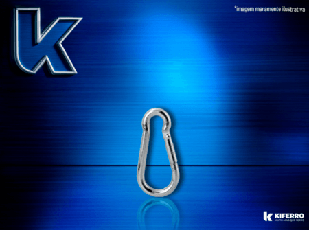 Mosquetão c/ Trava 9mm x 90mm