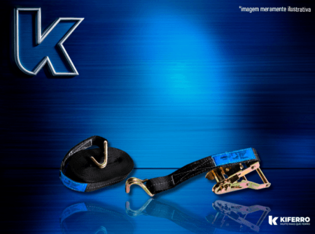 Cj Cinta Amarração Catraca 28mm X 4600mm 1,50 Ton. CC-150V