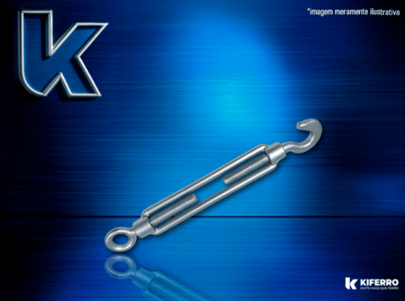 Esticador Leve Maleavel p/ Cabo Aço 5/8″ – 16,00mm Gancho Olhal