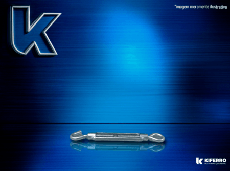 Esticador Leve Maleavel p/ Cabo Aço 5/16″- 8,00mm Gancho Olhal