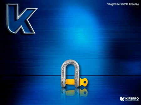 Manilha Reta G210 – 1/4″ Industrial 0,5Tn 