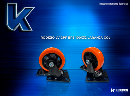RODIZIO LV GPF BPS 100X32 LARANJA COL