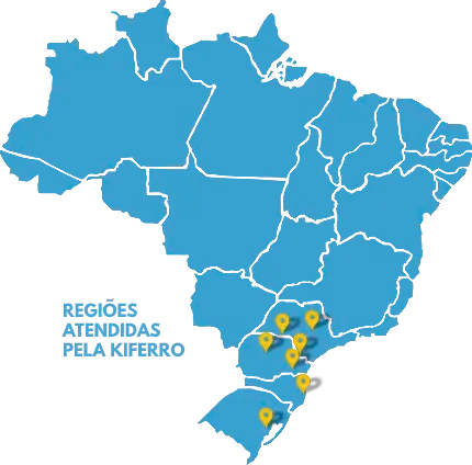 Regiões atendidas pela Kiferro